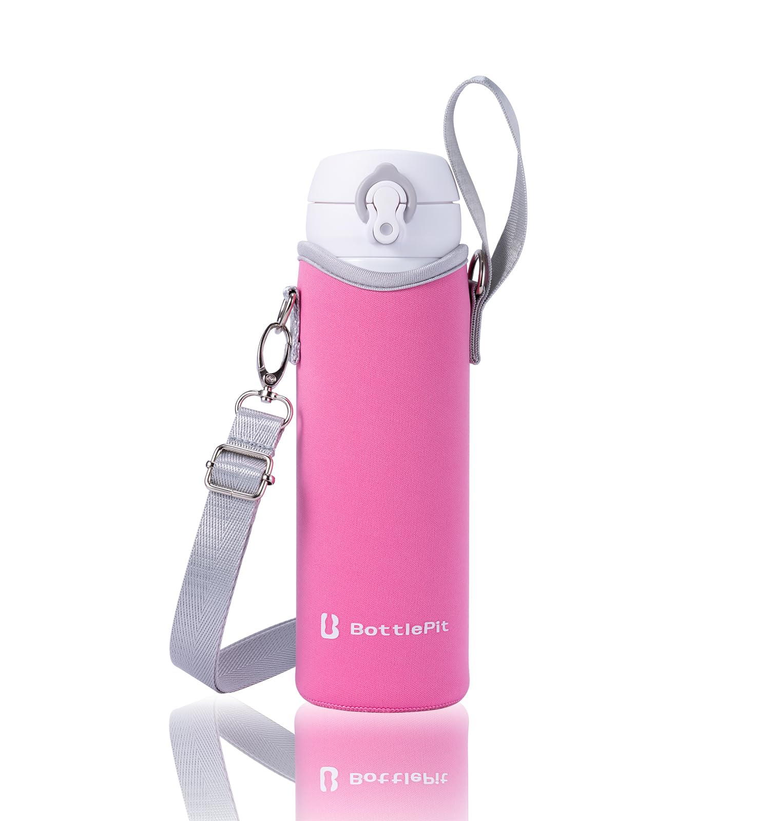 Amazon｜BottlePit 水筒カバー 500ml用 ショルダーストラップ付き